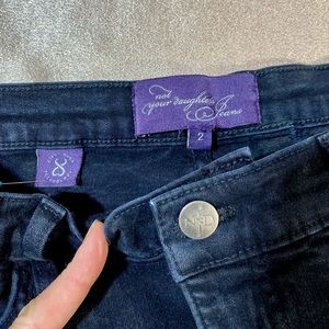 NYDJ black jeans stretch straight leg Lift tuck 2